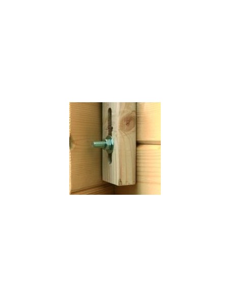 Abri de jardin Elsa 11.7 m² + Auvent 3.1 m- Bois massif 28 mm