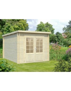 Abri de jardin Ella 7.2 m² en bois massif 28 mm