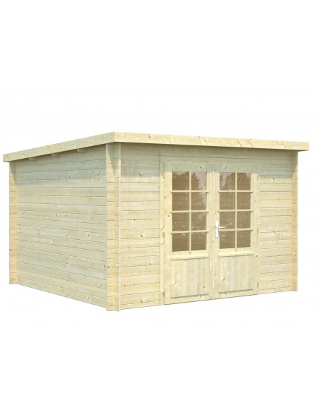 Abri de jardin Ella 9 m² en bois massif 28 mm