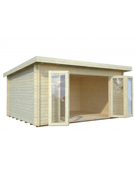 Abri de jardin Lea 14.8 m² en bois massif 44 mm