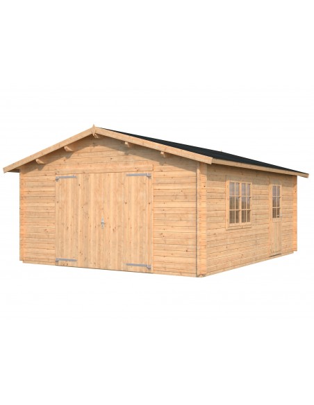 Garage Roger 25 m² au choix en bois massif  44 mm