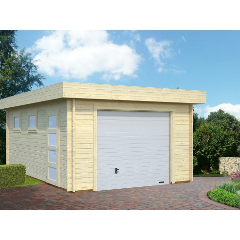 Garage Rasmus 19.8 m² au choix en bois massif  44 mm