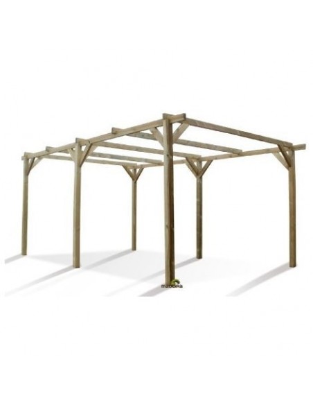 Carport HENRI traité autoclave de 15.3 m²