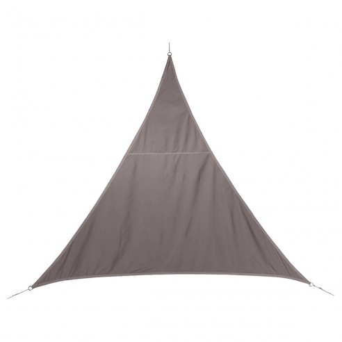 achat Voile d'ombrage Curacao triangulaire 5 x 5 x 5 m taupe - Hespéride