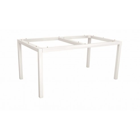 Achat Structure de table 160 x 90 cm Aluminium Blanc - Stern