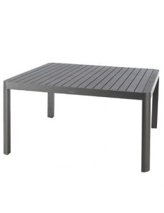 Achat Table de jardin Paradize Carrée extensible - Aluminium graphite - Hespéride