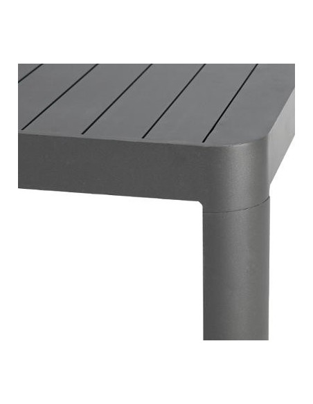 Achat Table de jardin Paradize Carrée extensible - Aluminium graphite - Hespéride