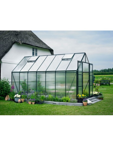 Serre en polycarbonate 6 mm laquée verte Magnum 8.2 m²