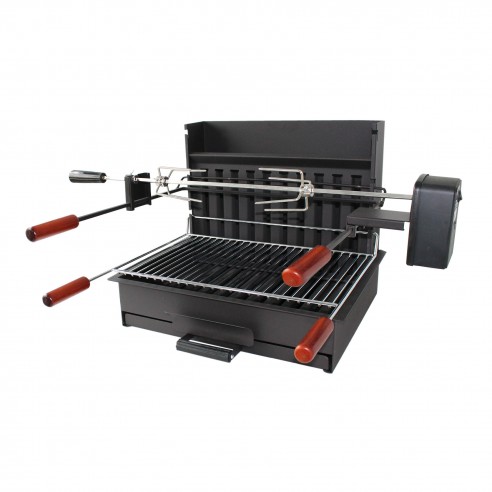 Ensemble grillade à encastrer N°6B à charbon de bois - Delta