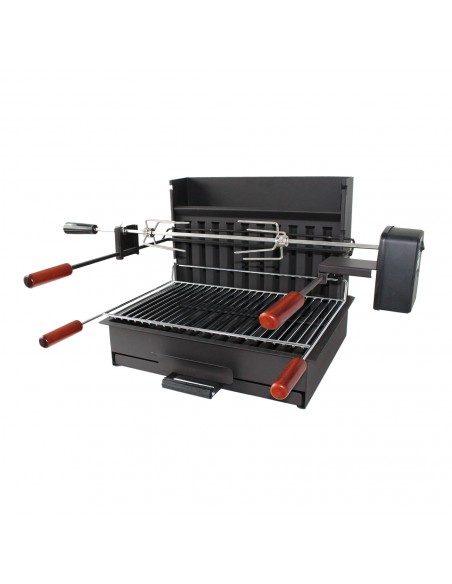 Ensemble grillade à encastrer N°6B à charbon de bois - Delta