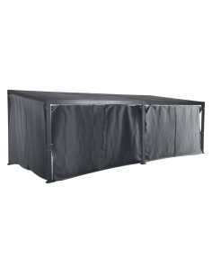 Rideaux pour Tonnelle Avila Ardoise 7.2 x 3 m - Hespéride