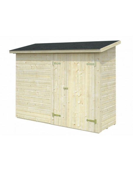 Abri bois Leif 2.2 m² avec plancher en bois massif 16 mm