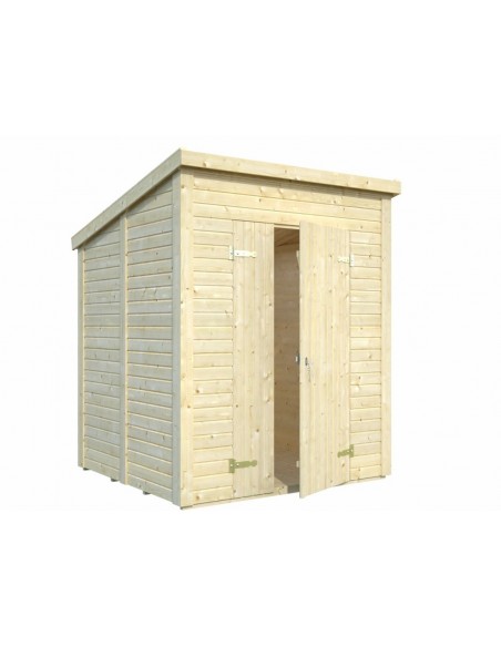 Abri bois Leif 3.1 m² avec plancher en bois massif 16 mm
