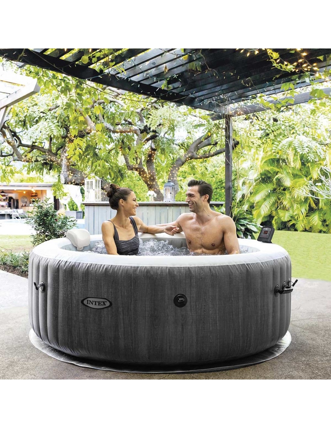 Spas: SPA GONFLABLE INTEX GREYWOOD ROND 196 CM