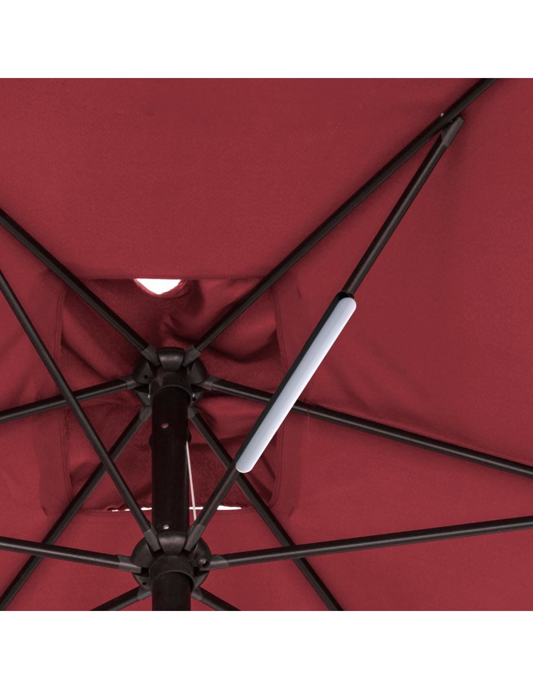 Lampe pour parasol et tonnelle rechargeable MWH.