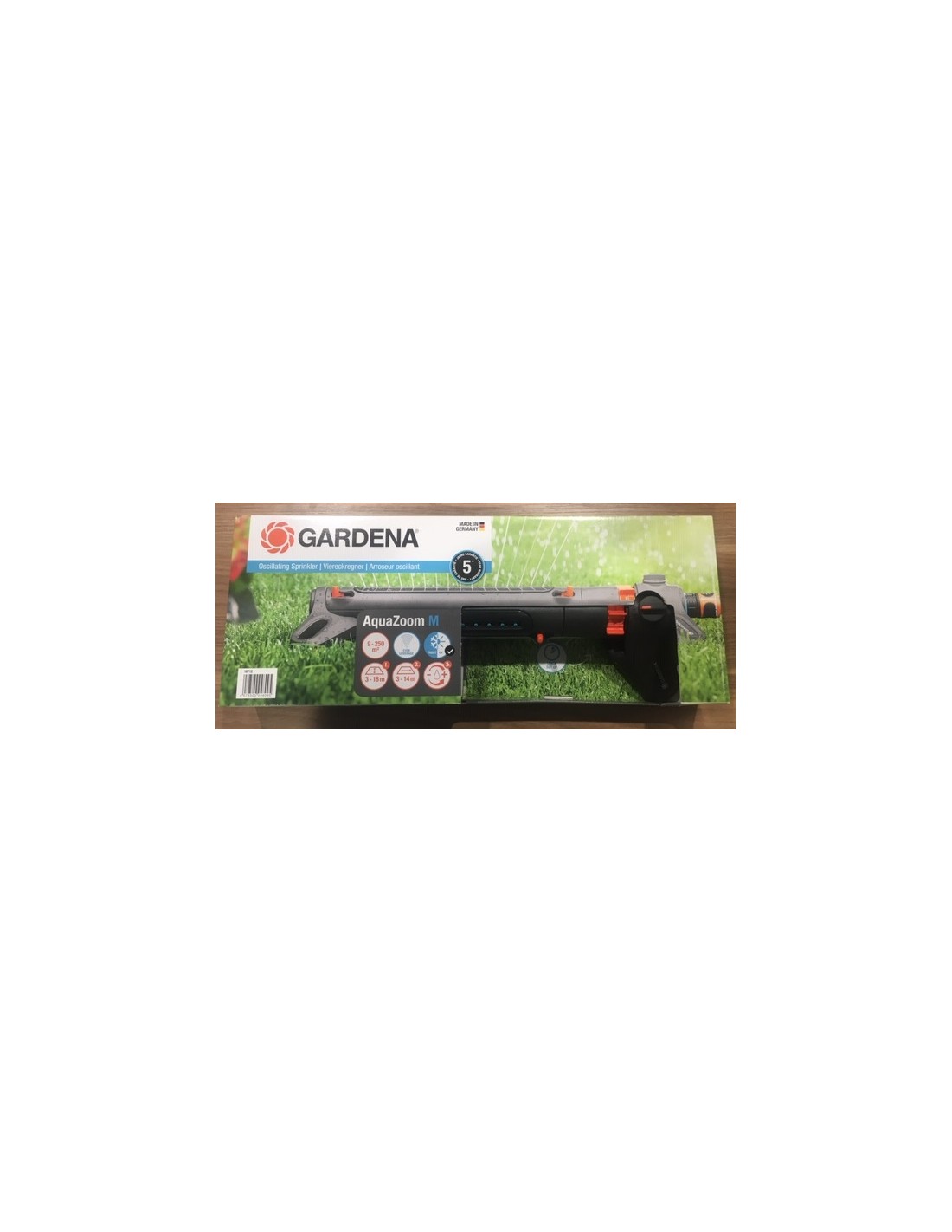 Arroseur Oscillant Aquazoom M De 9 A 250 M Gardena