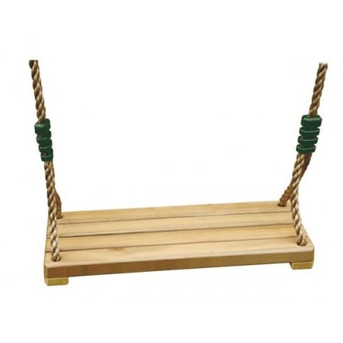 Achat Balançoire bois luxe réglable grande assise pour grand portique H3/3.5 m - Trigano jardin