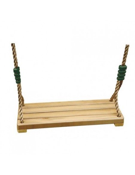 Achat Balançoire bois luxe réglable grande assise pour grand portique H3/3.5 m - Trigano jardin