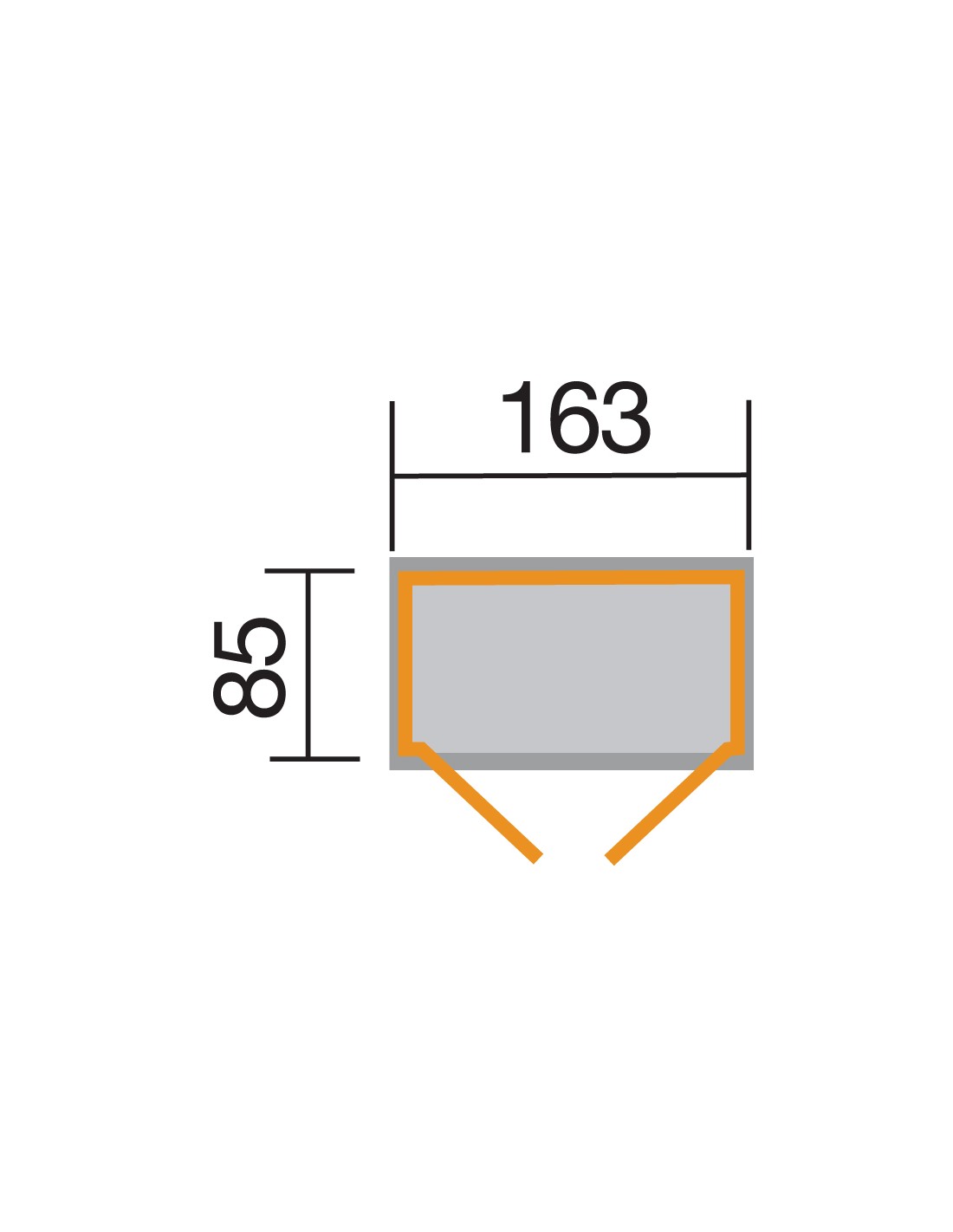Armoire de jardin WEKA 361 A en bois massif 14 mm.