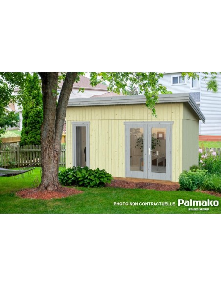 Abri de jardin Simone 14.9 m² en bois massif 88 mm