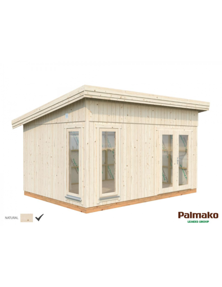 Abri de jardin Simone 14.9 m² en bois massif 88 mm