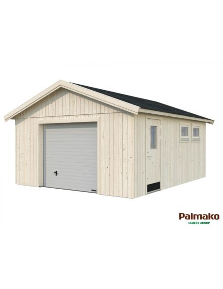 Garage Andre 24.6 m² en bois massif 160 mm