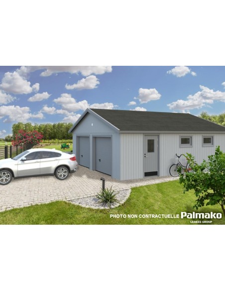 Garage Andre 49.1 m² en bois massif 160 mm