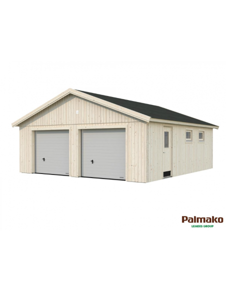 Garage Andre 49.1 m² en bois massif 160 mm