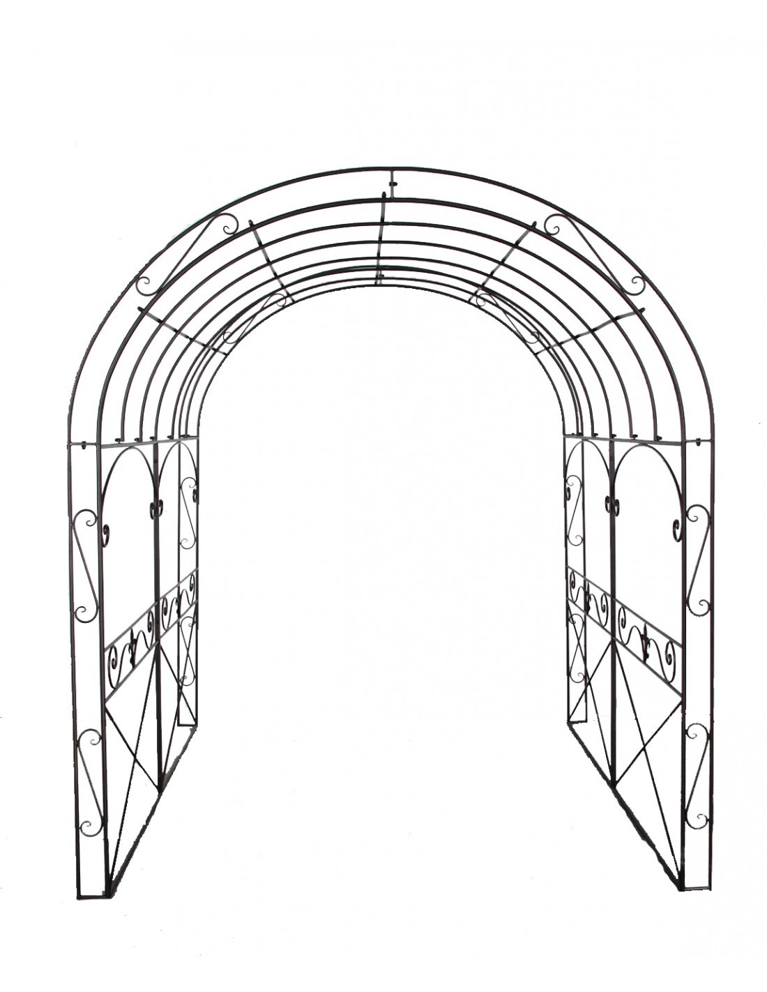 Arche en fer forgé 200x200xH239 cm - SERRES-ET-ABRIS.