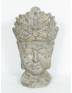 Statue tête de bouddha H.46 cm