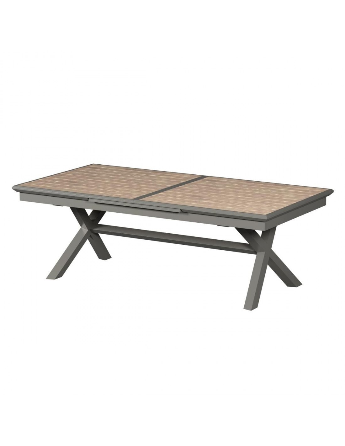 Table de jardin extensible Axiome Effet bois 12 places Hespéride