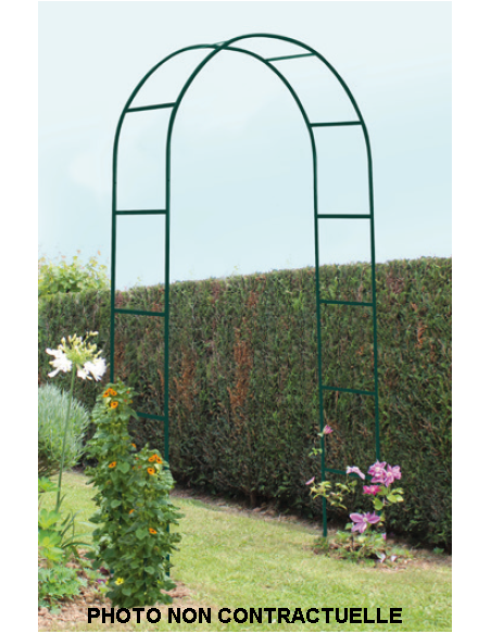 Arche double de jardin - vert 2,40 mètres - JANY.