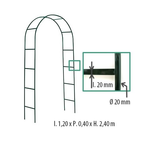 Arche double JANY 120x40xH240 cm