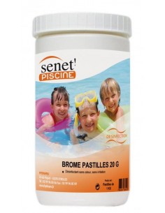 Brome pastille 20 gr pour spa - pot de 1 kg