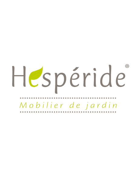 HESPERIDE - Chaise de jardin Modula pliante Graphite - Acier époxy