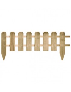 Bordure ajourée 120xH30/45 cm en bois traité autoclave