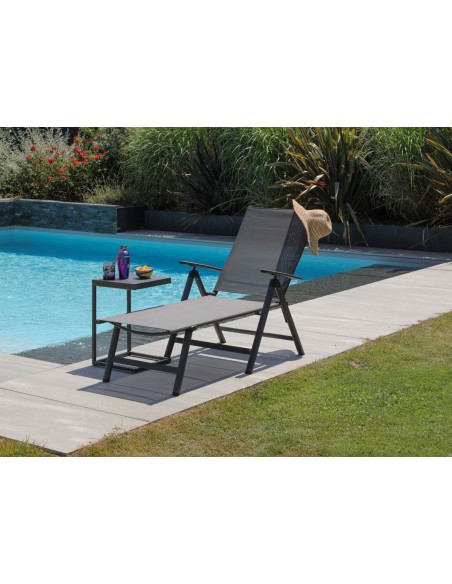 Achat Bain de soleil Ciro - Pliant, aluminium gris - Proloisirs