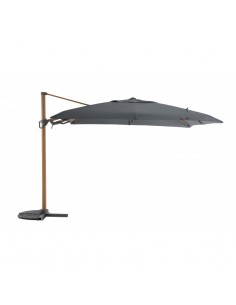 Parasol déporté 3 x 3 m - Flip Flap effet bois - MWH