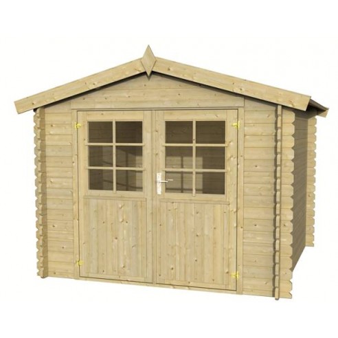 Abri de jardin en bois ESSEX (Isolé, 44+44 mm), 5x4 m, 20 m²