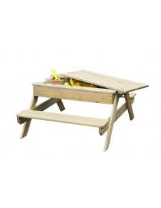 Table pique-nique ROSY PARK avec bac à sable pour enfants 3/8 ans