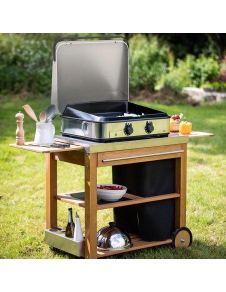 Plancha Enosign 65 inox avec Capot de protection - Serres et abris