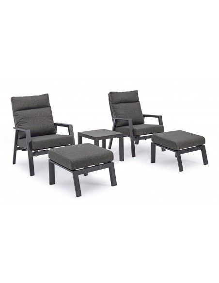 Fauteuil inclinable KLEDI - Anthracite - BIZZOTTO