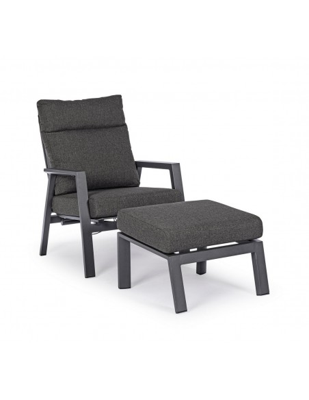 Fauteuil inclinable KLEDI - Anthracite - BIZZOTTO