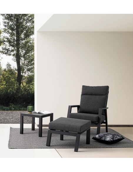 Fauteuil inclinable KLEDI - Anthracite - BIZZOTTO
