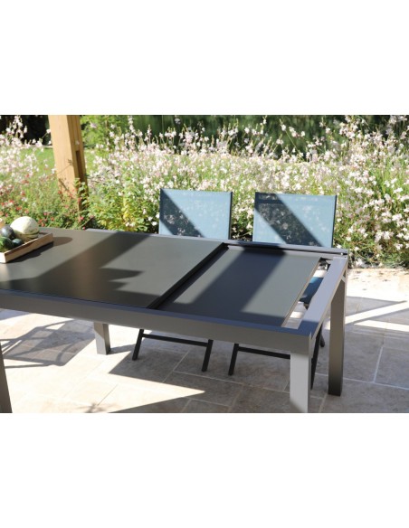 achat Table Elise extensible 140/240 cm x 90 cm - Graphite - Proloisirs