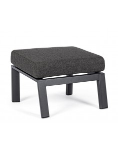 Achat Pouf OTTOMAN KLEDI - Aluminium - Anthracite - BIZZOTTO