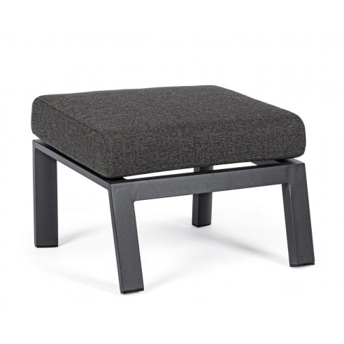 Achat Pouf OTTOMAN KLEDI - Aluminium - Anthracite - BIZZOTTO