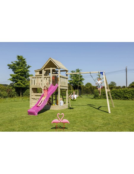 Tour de jeux Palazzo+swing module avec toboggan de 2.9 m