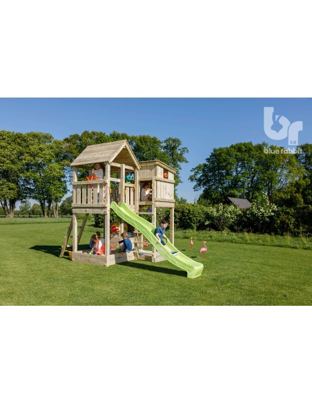 Tour de jeux Palazzo+swing module avec toboggan de 2.9 m