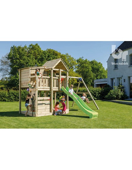 Tour de jeux Palazzo+swing module avec toboggan de 2.9 m